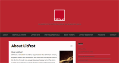 Desktop Screenshot of litfest.org